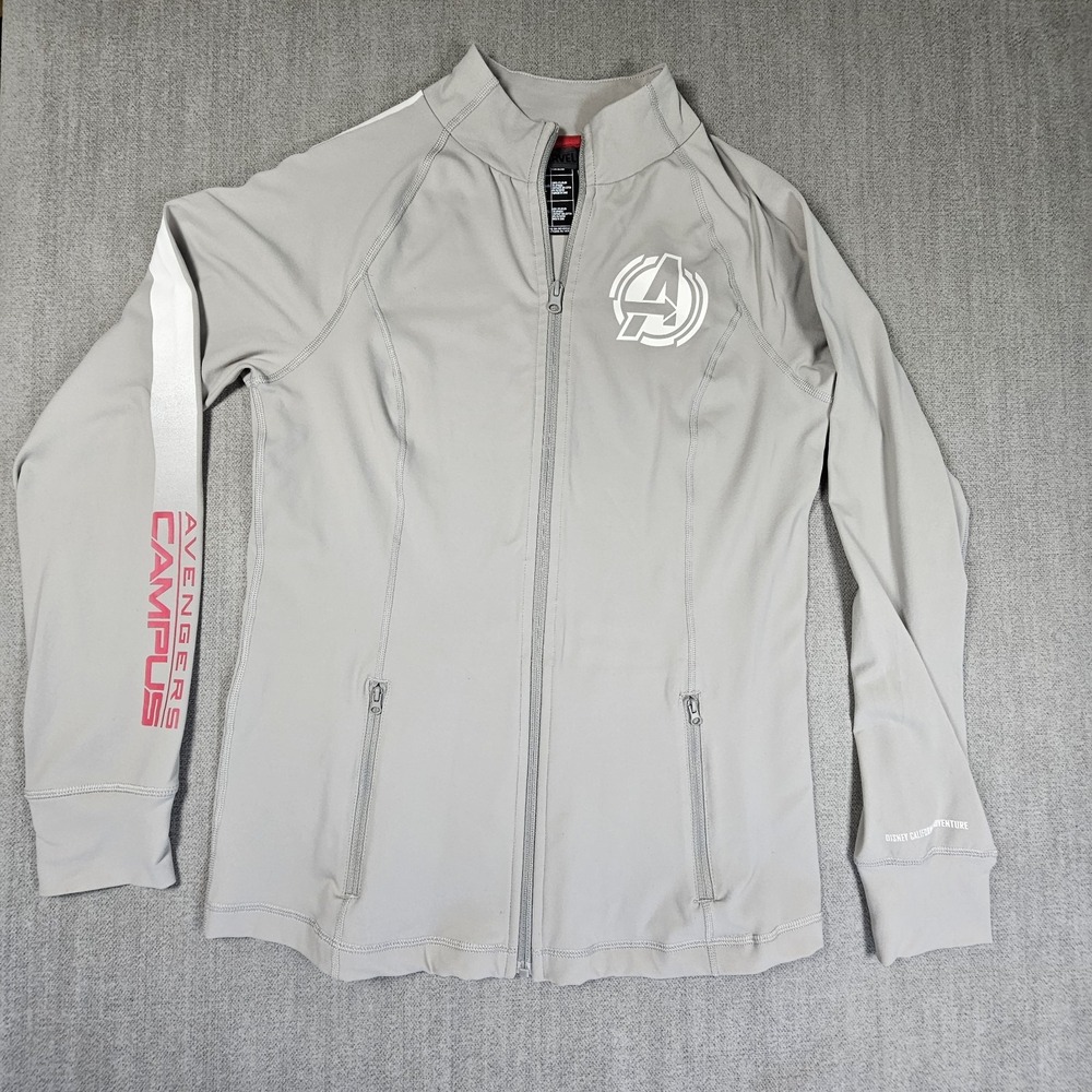 Marvel Avengers Unisex Jacket Gray Campus Disney California Adventure Sz XL NWOT